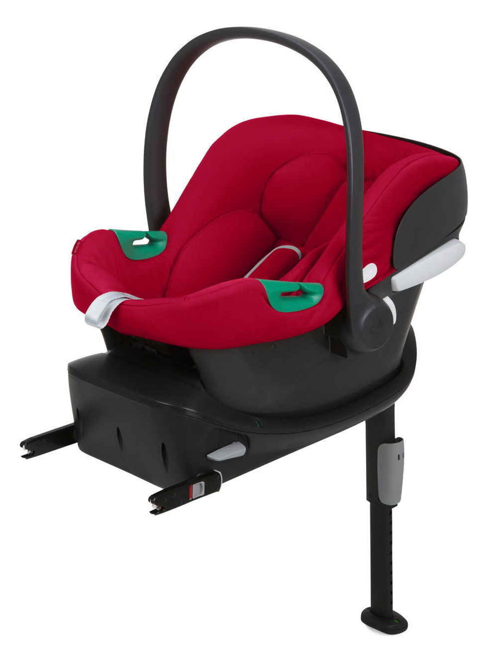 Коляска Cybex Priam IV Rosegold complete Aton B2 Dynamic Red Base One 4 в 1 Leaf Green