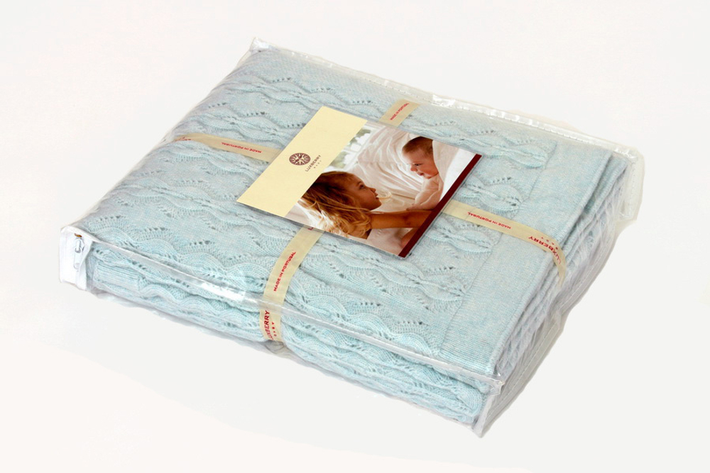 Плед детский 100х150 Luxberry Imperio 77 голубой Португалия фото