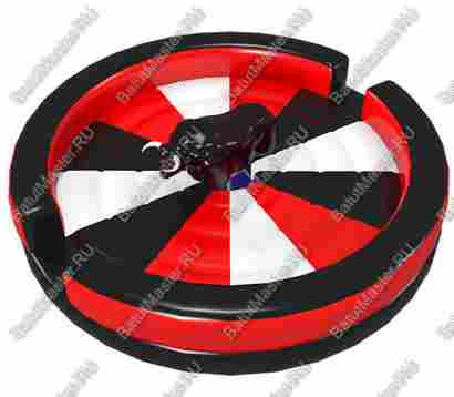 Надувной аттракцион Родео, бык+батут, "Рулетка", круглый, 6*6*3 м