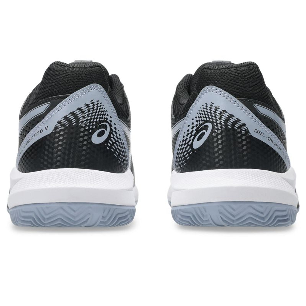 Мужские теннисные кроссовки Asics Gel-Dedicate 8 Clay - black/grey blue