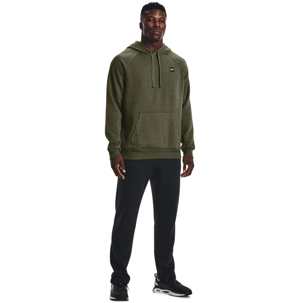 Мужская кофта теннисная Under Armour Rival Big Logo Hoody Men - Olive