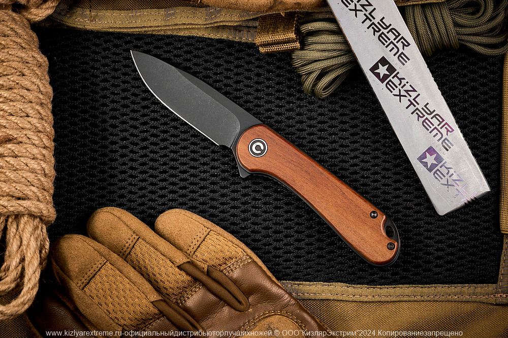 Нож Civivi Elementum C907U сталь D2 BlackWash рукоять Guibourtia