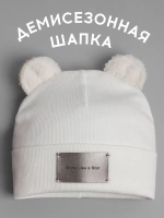 Шапка для мальчика с ушками на осень