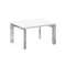 Onix Direct Lux Стол журнальный П-обр. м/к M-O.MP-SJ-1 Белый Бриллиант/Нержавеющая Сталь/Хром 780*60