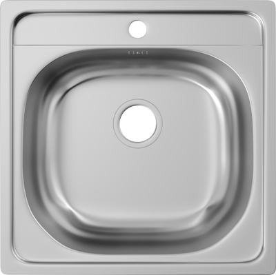 Комплект Мойка Domaci Равенна Ssik DCL 480*480 (6) TG + Смеситель MEGA Snow MG-SH03, хром