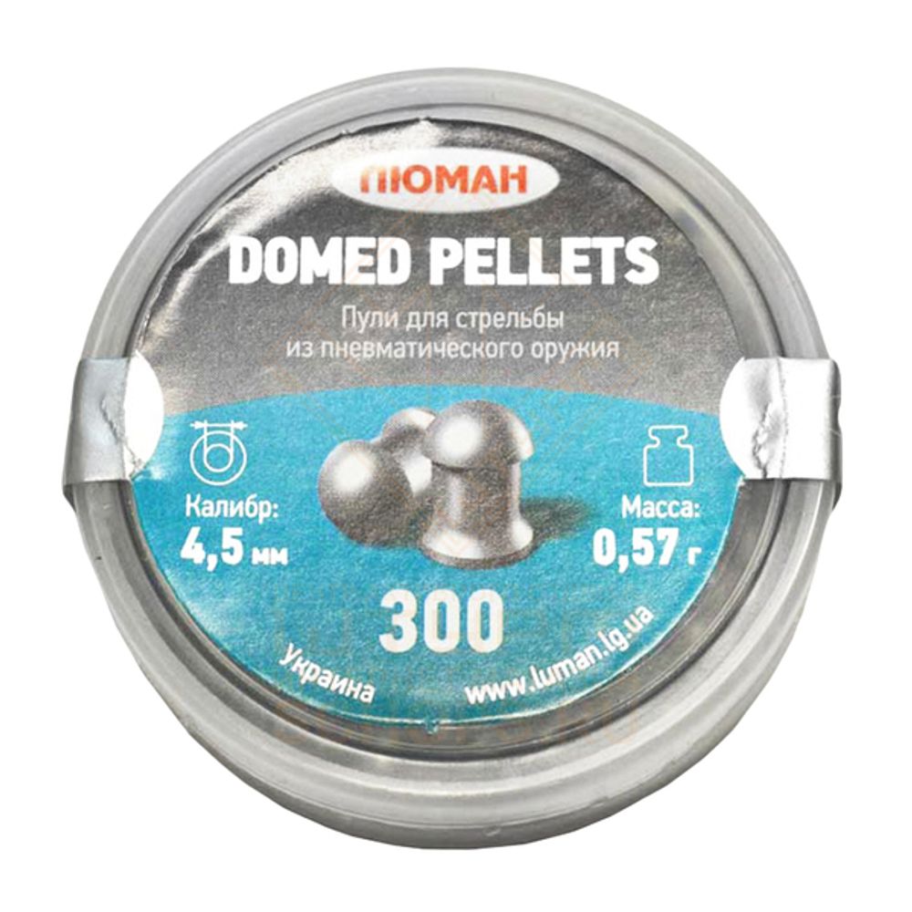 Пули Люман Domed Pellets 4,5 мм 0.57 г (300 шт)