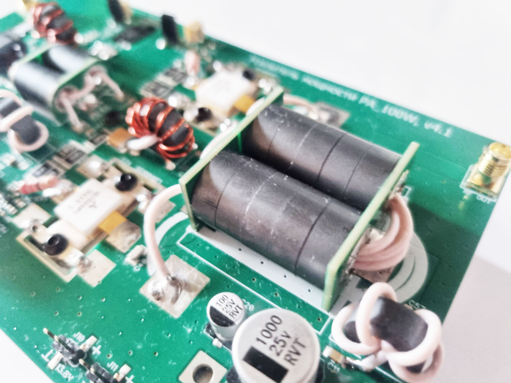 Усилитель мощности до 100Вт на RD100HHF1. Набор без транзисторов RD100HHF1