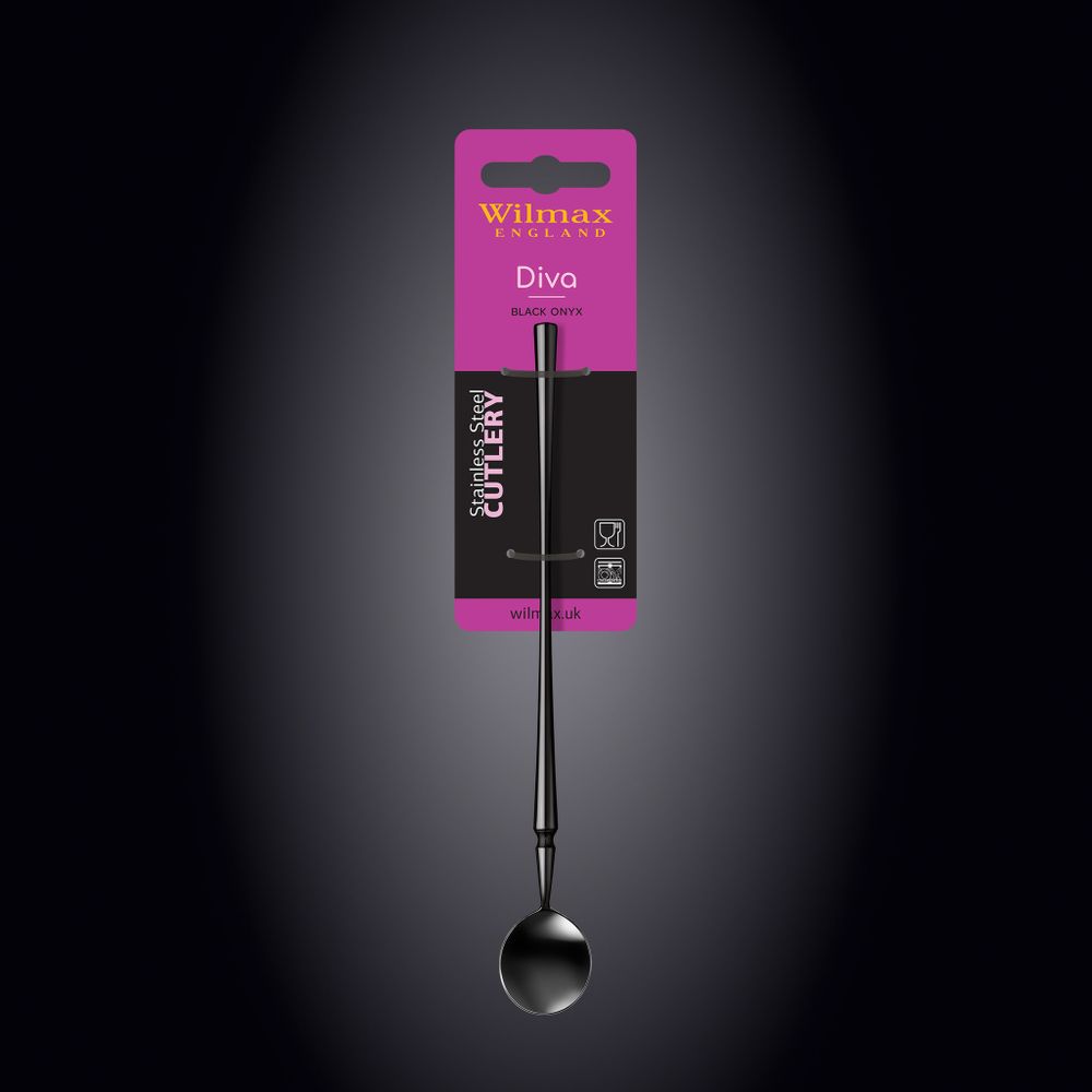 Ложка коктейльная 20,5 см на блистере WL‑999539/1B