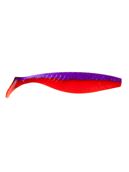 Приманка ZUB-PROVOCATOR 145мм(5,7")-5шт, (цвет 021) фиолетовый верх -красный низ