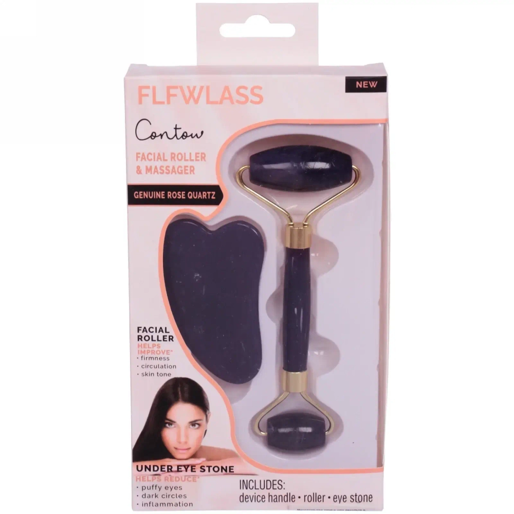 Массажер для лица и шеи декольте и скребок «Gua sha», цвет пурпурная гладь