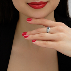 "Рояль" кольцо в серебряном покрытии из коллекции "Нотки" от Jenavi