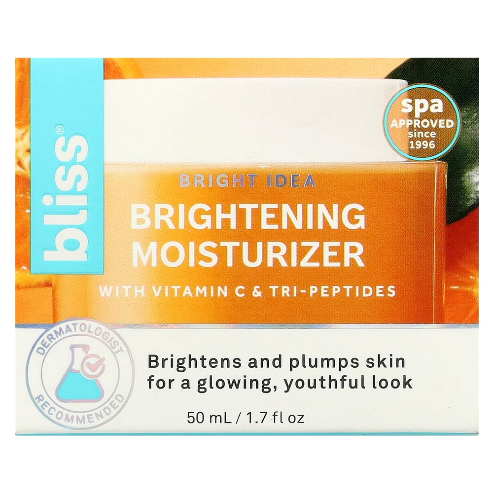 Bliss, Bright Idea, осветляющее увлажняющее средство, 50 мл (1,7 жидк. Унции)