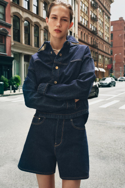 ZARA ДЖИНСОВАЯ КУРТКА Z1975, СИНИЙ