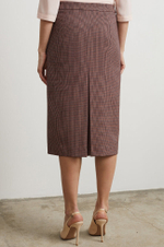 4733 Юбка женская (терракотовый меланж)