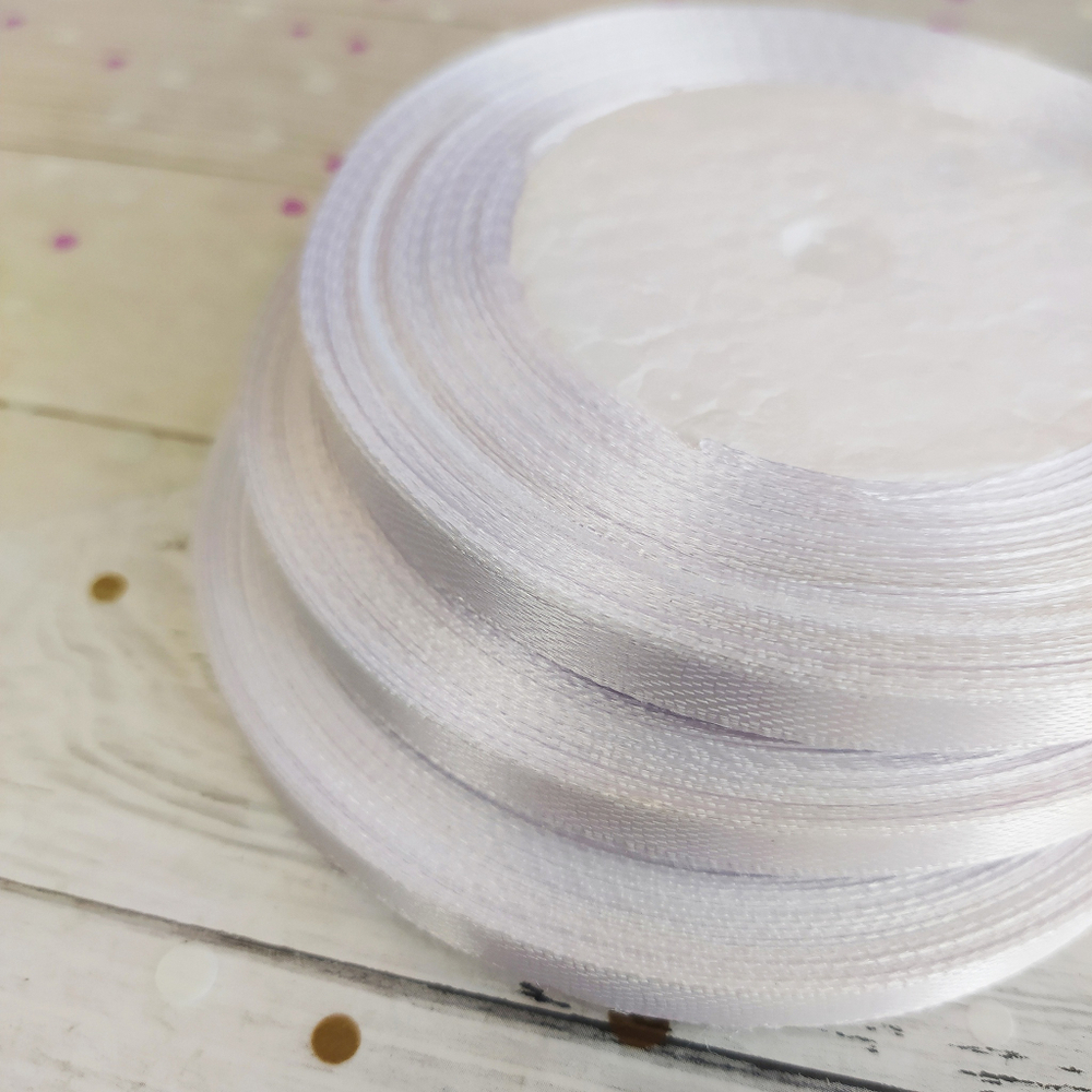 Лента атласная белая 6мм