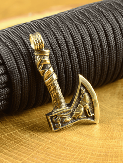 Топорик охотничий из латуни