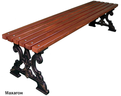 Скамейка парковая Д-6 (банкетка), Сосна