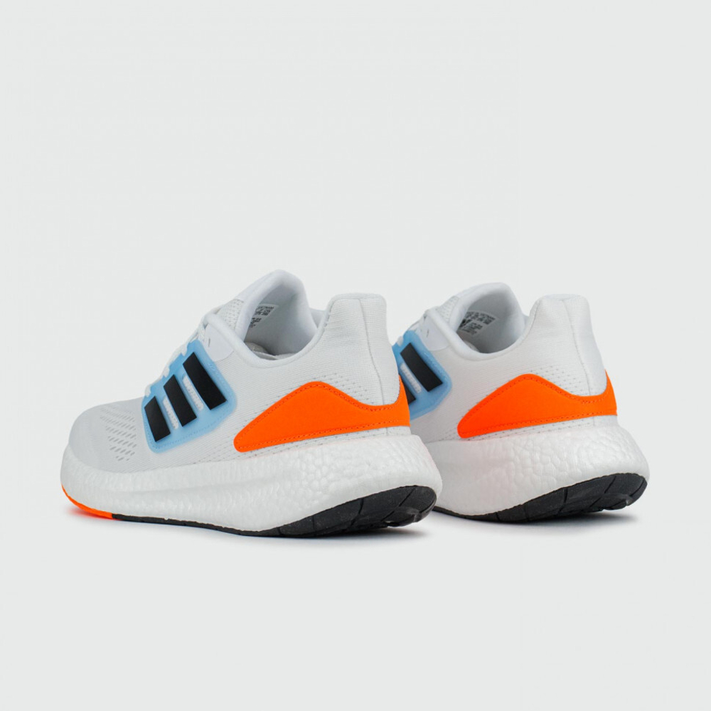 кроссовки Adidas Pureboost 22 White Blue Orange