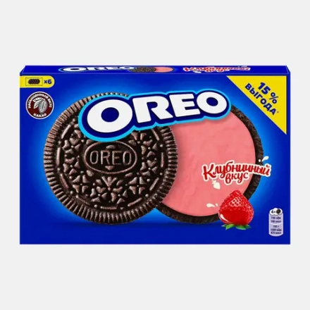 Печенье с клубничной начинкой Oreo 228г