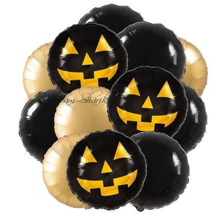 Букет "Зловещие черные тыквы"