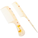 Расчески в наборе детские на блистере 2шт «Сияй и Мерцай!», жирафик, 14*4/16*2,5см