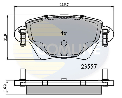 COMLINE - CBP01114-CML - Brake Pad Set, disc brake
