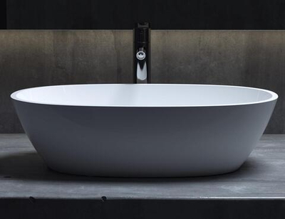 Раковина каменная глянцевая 56х34 Salini SOFIA 106 1101106GRF окрашена по RAL