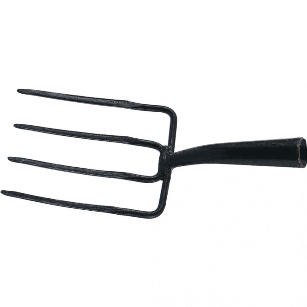 63803 Вилы 4-х рогие, огородные 175х220х1320мм, кованные, деревянный черенок