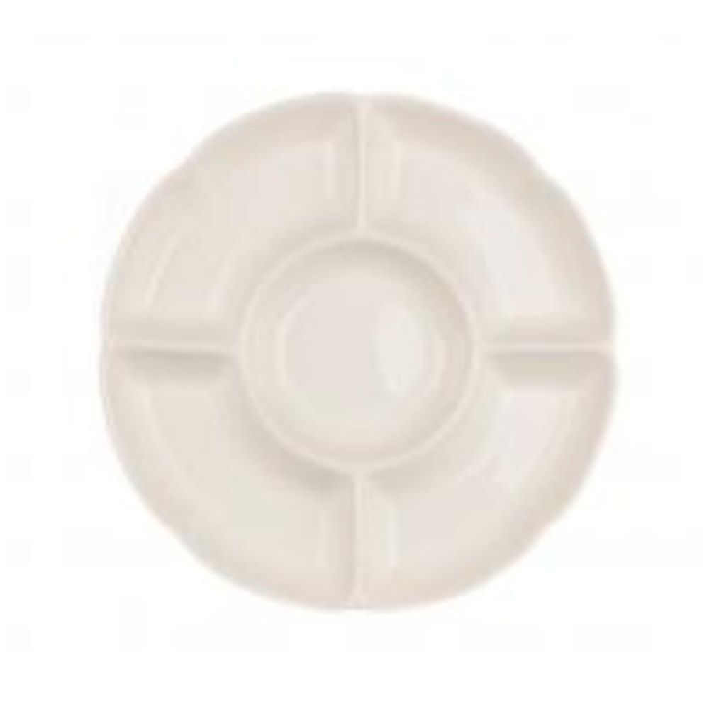 Менажница d 31 см 5 отделений белая фарфор P.L. Proff Cuisine [3]