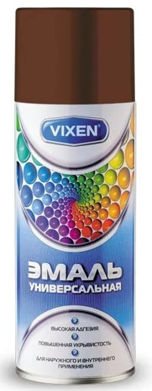 Эмаль алкидная ral 8017, арт.vx-18017 шоколадно-коричневая, 520мл
