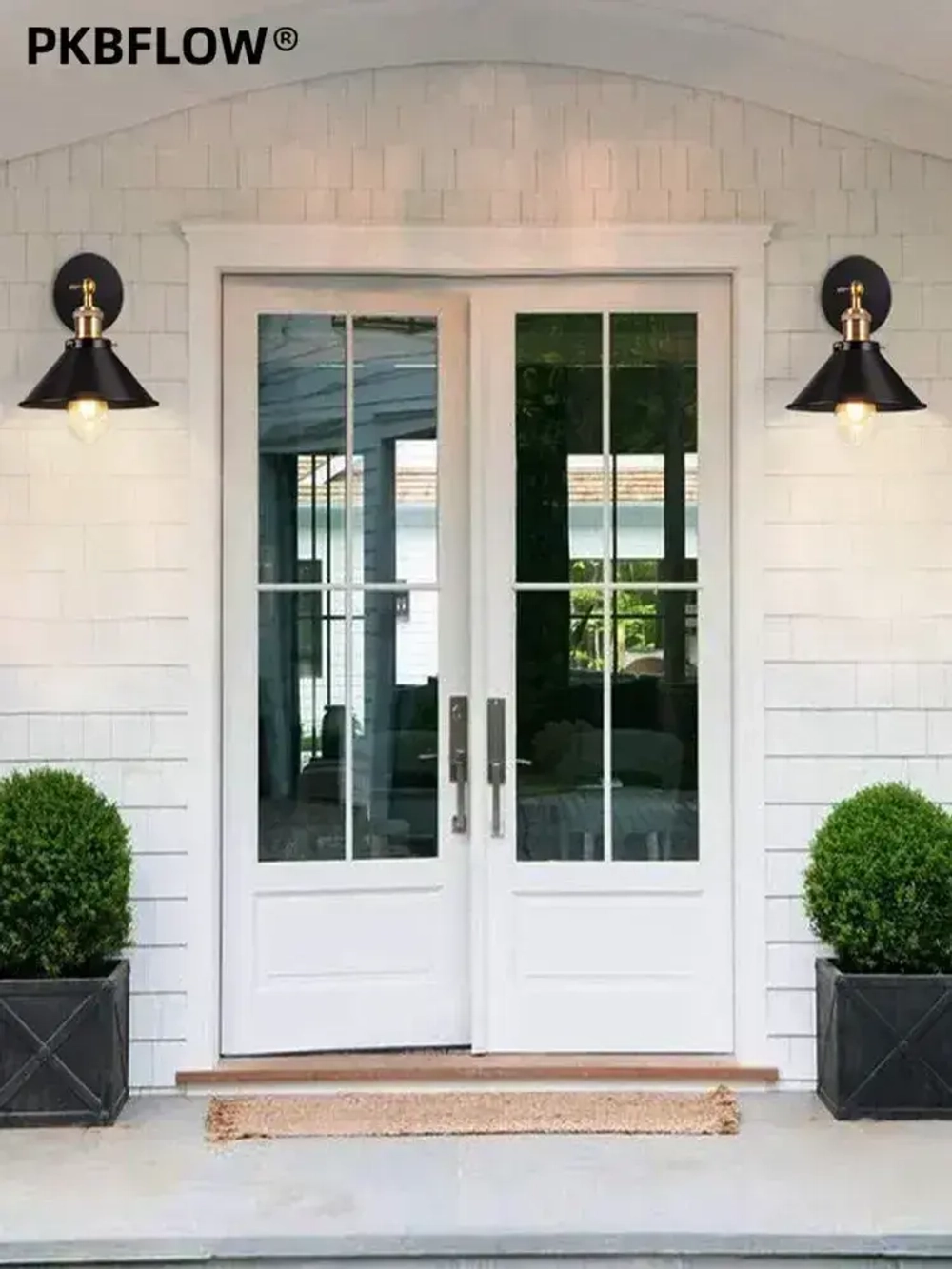 PKBFLOW Бра настенный,Настенный светильник лофт для спальни и гостиной ,E27