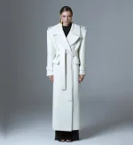 Пальто из шерсти MILKY, Молочный