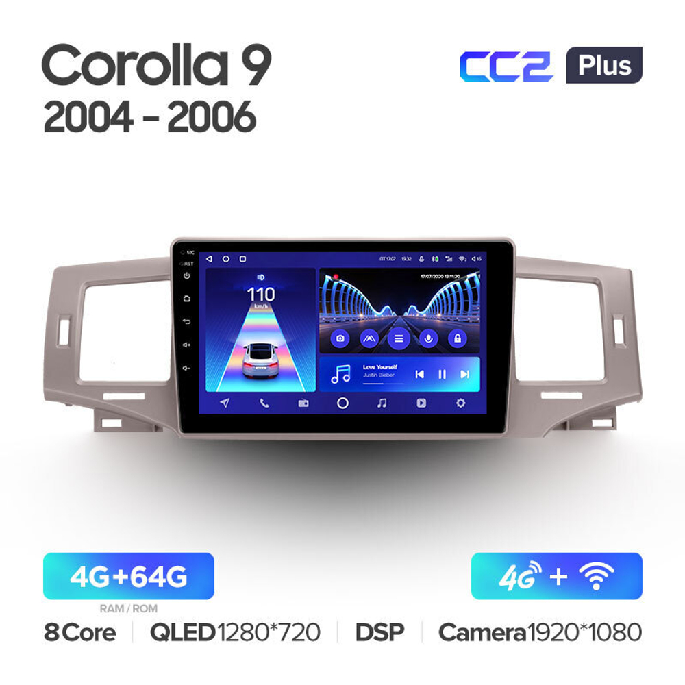 Teyes CC2 Plus 9" для Toyota Corolla 2004-2006