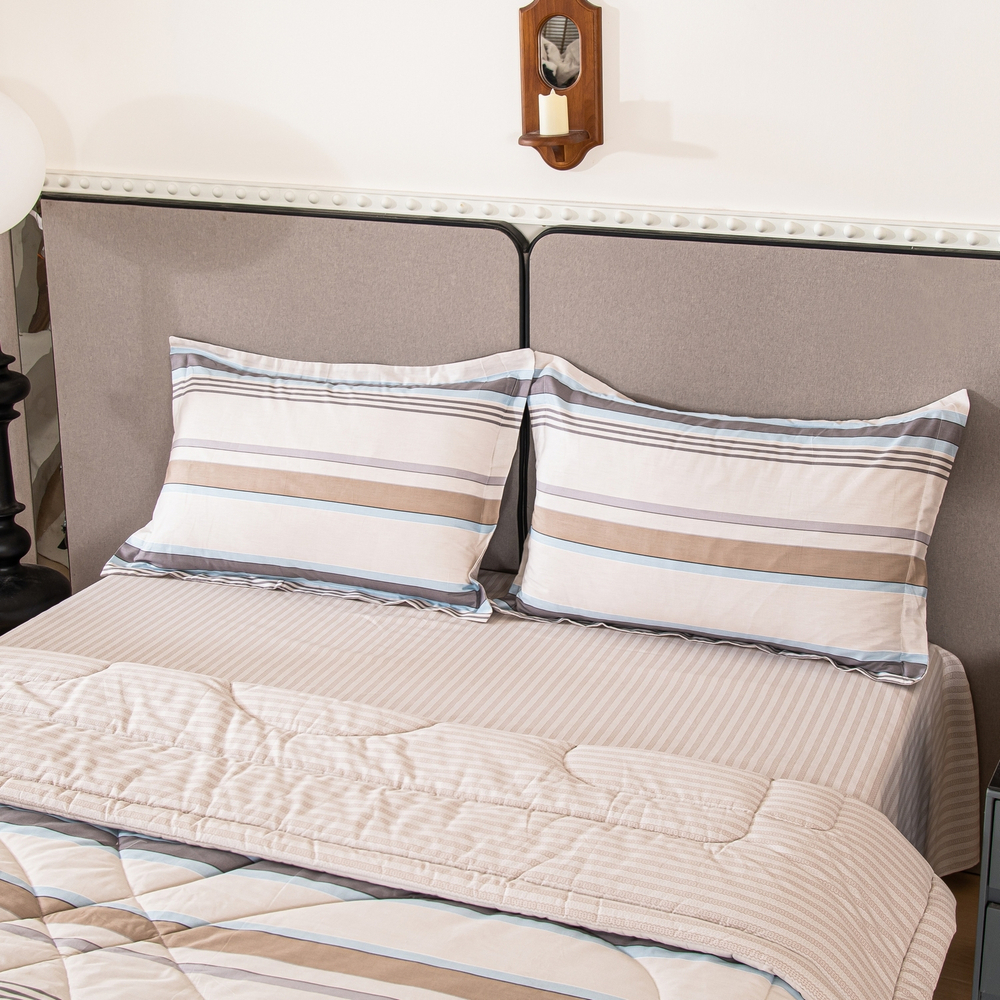 Комплект постельного белья Сатин с Одеялом 100% хлопок 160x80 на резинке OBR175