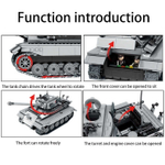 Конструктор Лего военная машина - Танк, MEI LIAN "Military Armor/ Military Tank 98200" 1210 деталей