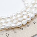 Жемчуг, размер около 7-8,5 мм, цена за нить 35 см