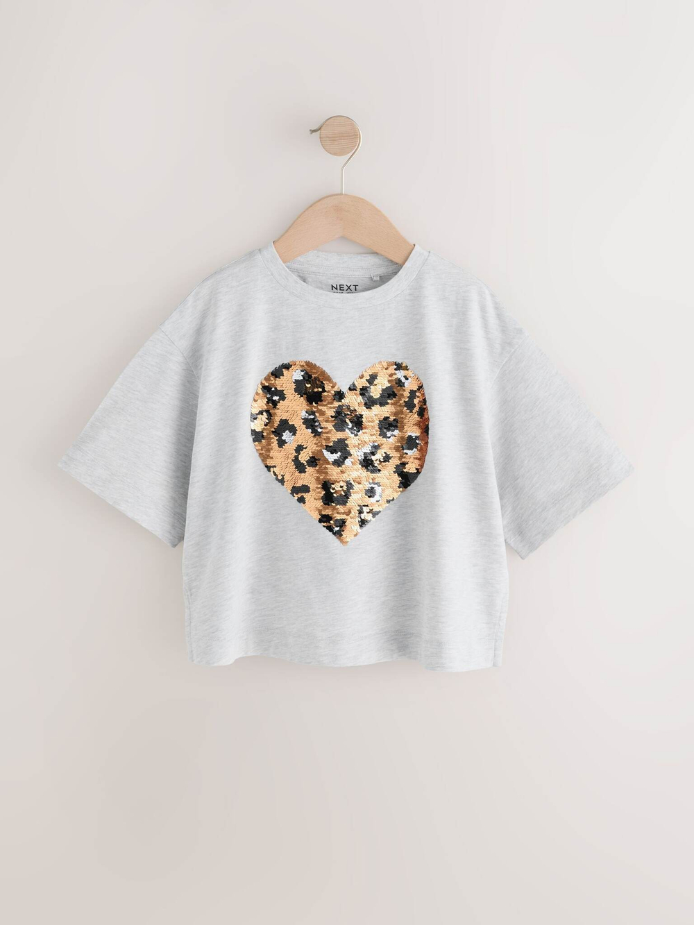 Футболка для девочки Next E44-443, Светло-серый