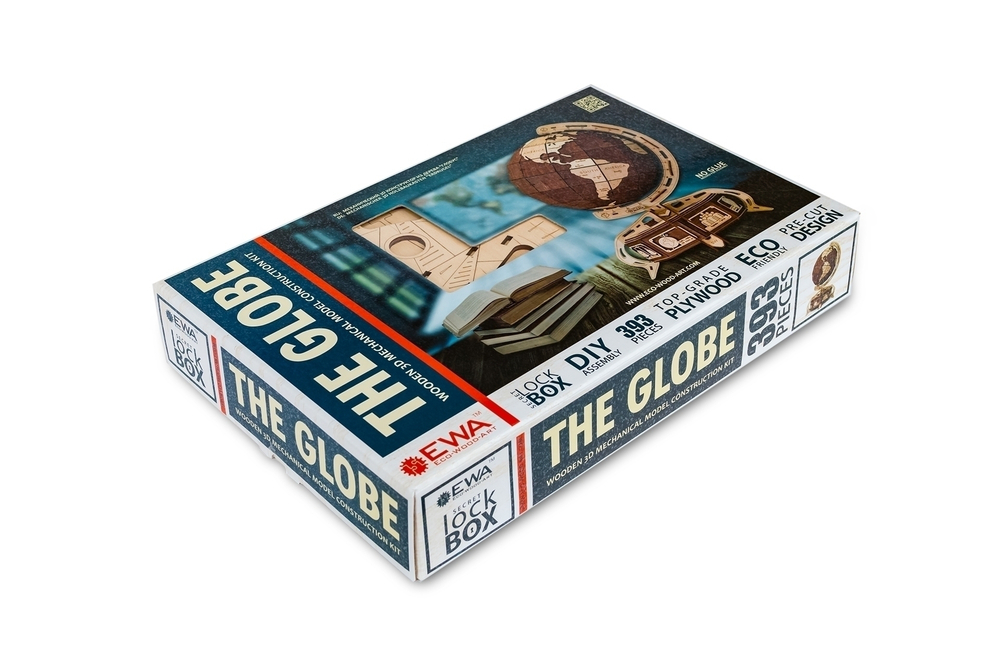 Конструктор деревянный 3D EWA Глобус
