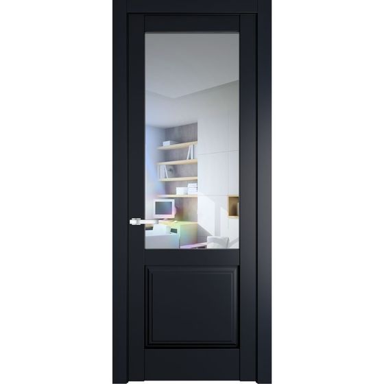 Межкомнатная дверь эмаль Profil Doors 4.2.2PD нэви блу остеклённая