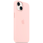 Силиконовый чехол с поддержкой MagSafe Apple Silicone Case для iPhone 14, Chalk Pink (Розовый мел)