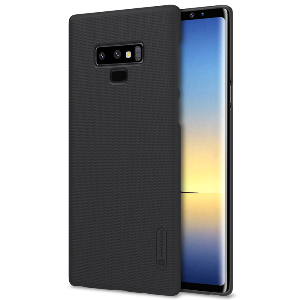 Тонкий жесткий чехол черного цвета от Nillkin для Samsung Galaxy Note 9, серия Super Frosted Shield