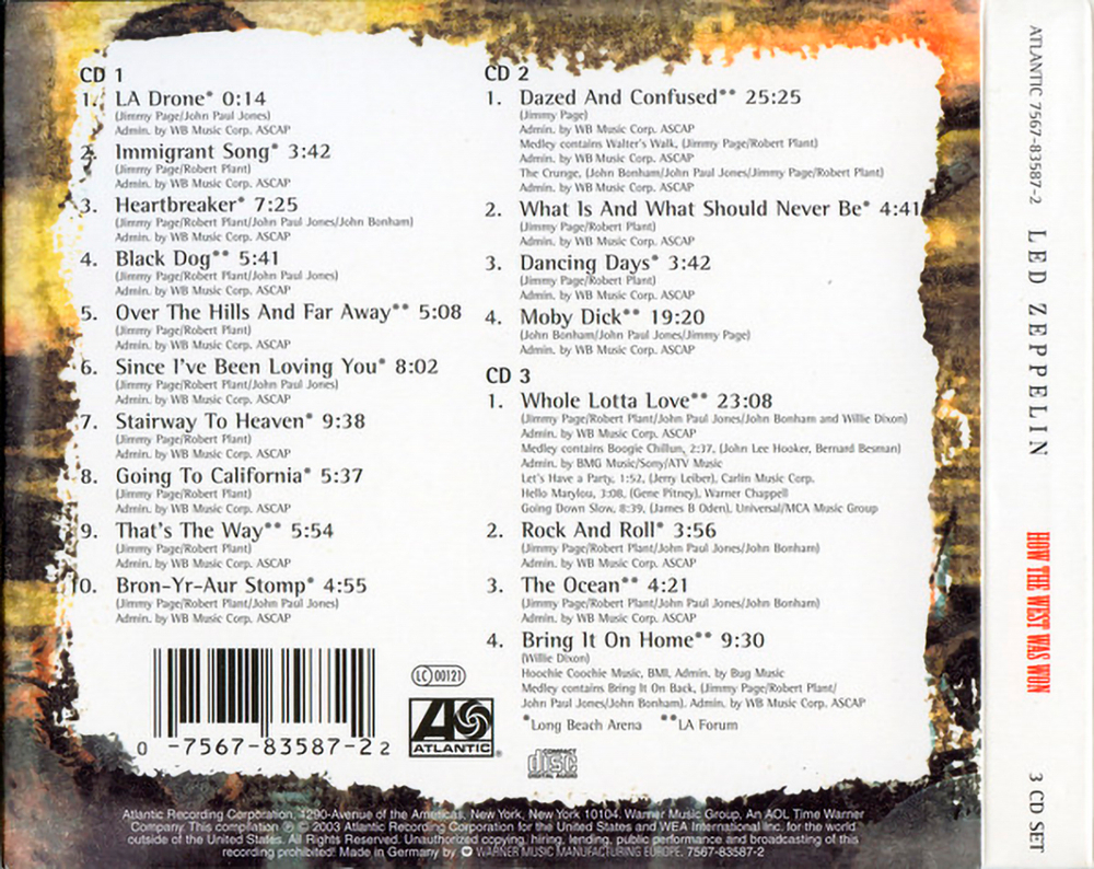Led Zeppelin / How The West Was Won (3CD)