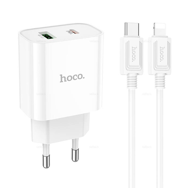 Зарядное устройство на Lightning Hoco C80A 20W PD + QC3.0 (White)