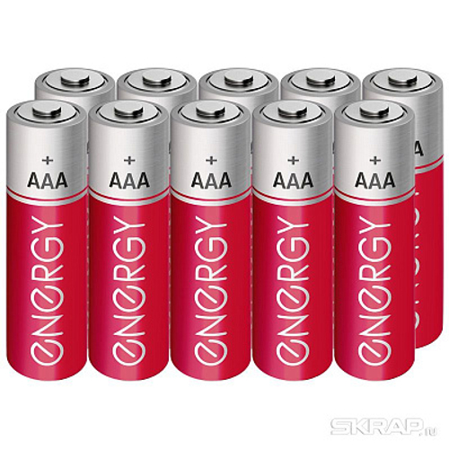 Батарейка солевая Energy R03/10S (AAA) (10шт в спайке) (104971)