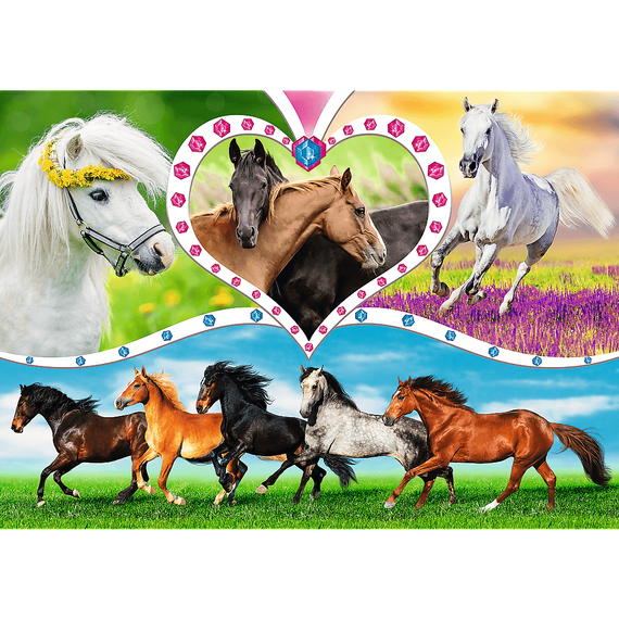 Puzzle &quot;200&quot; - Beautiful horses