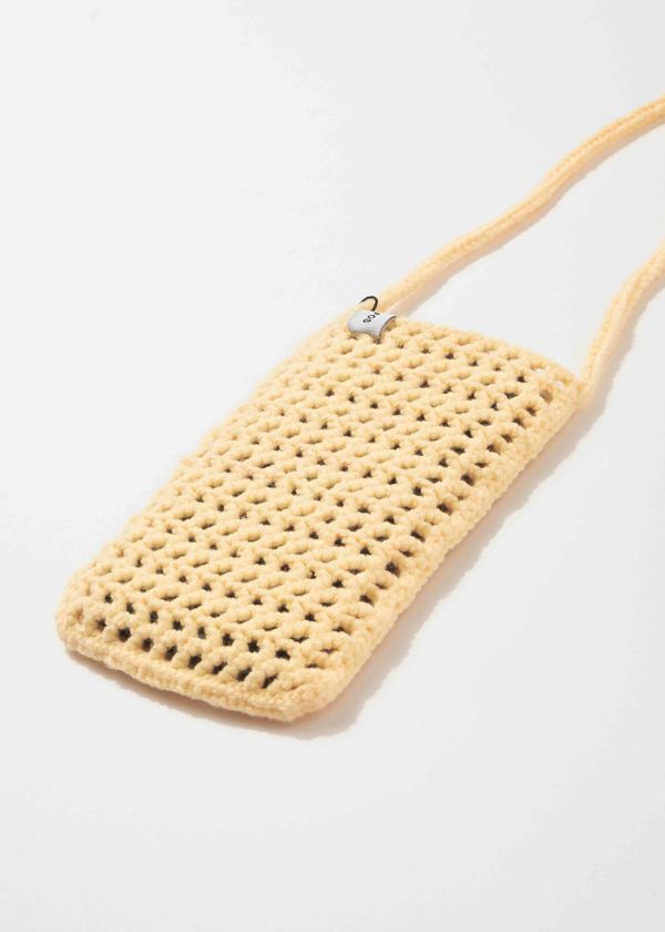 Вязаная сумочка FOS Бледно-желтая - фото 2