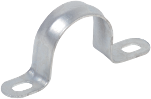 Скоба металлическая двухлапковая d=10-11мм IEK