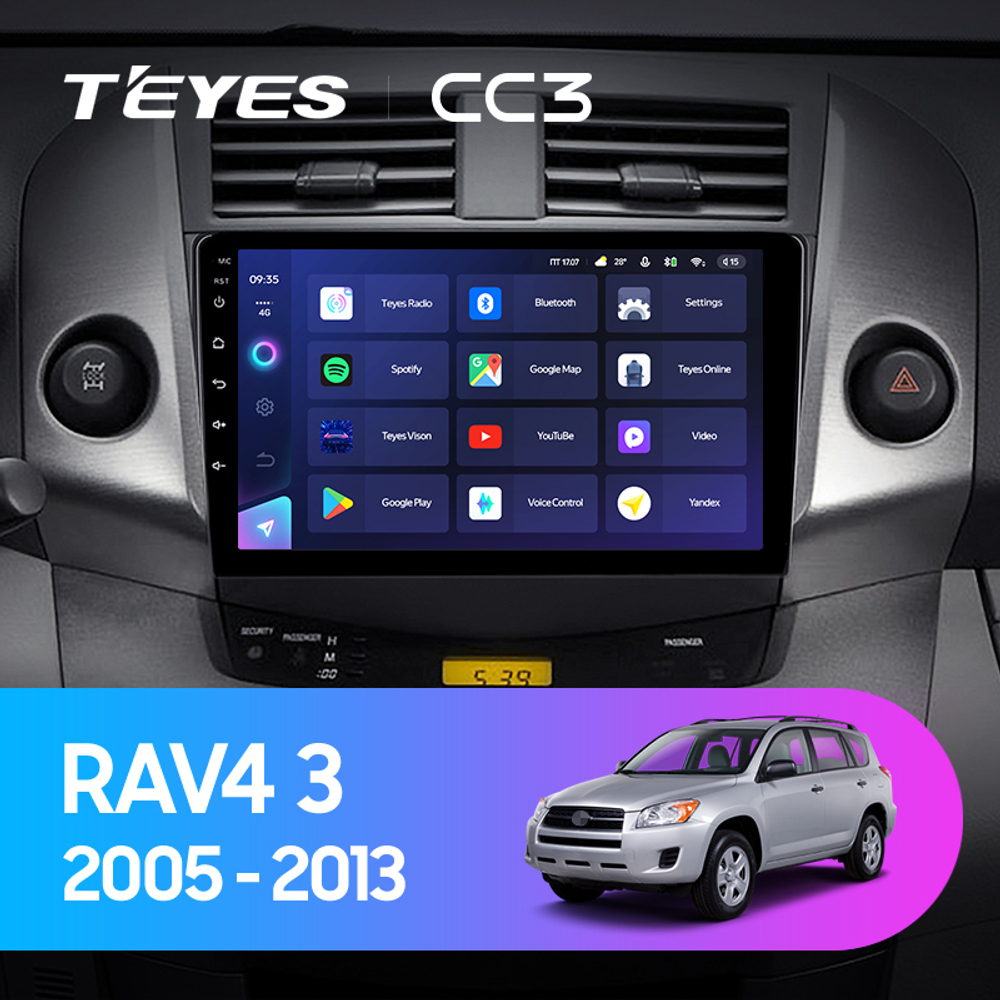 Teyes CC3 9" для Toyota RAV4 2005-2013