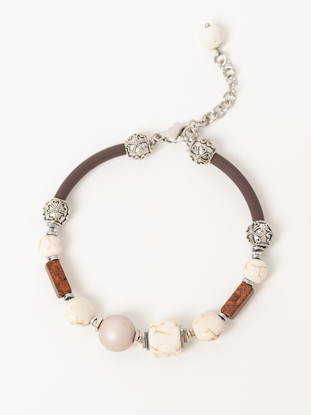 40081420 Браслет Роман с камнем