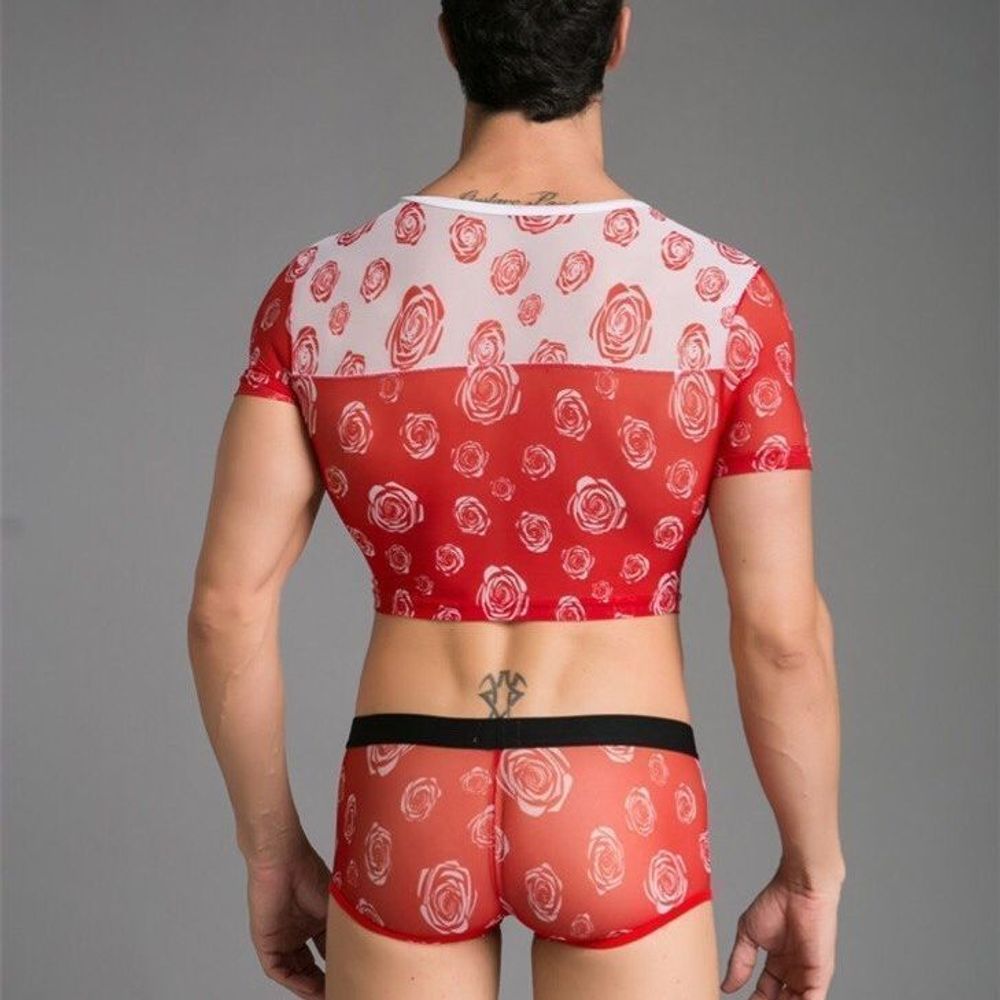 Мужской топик красный Miboer Red